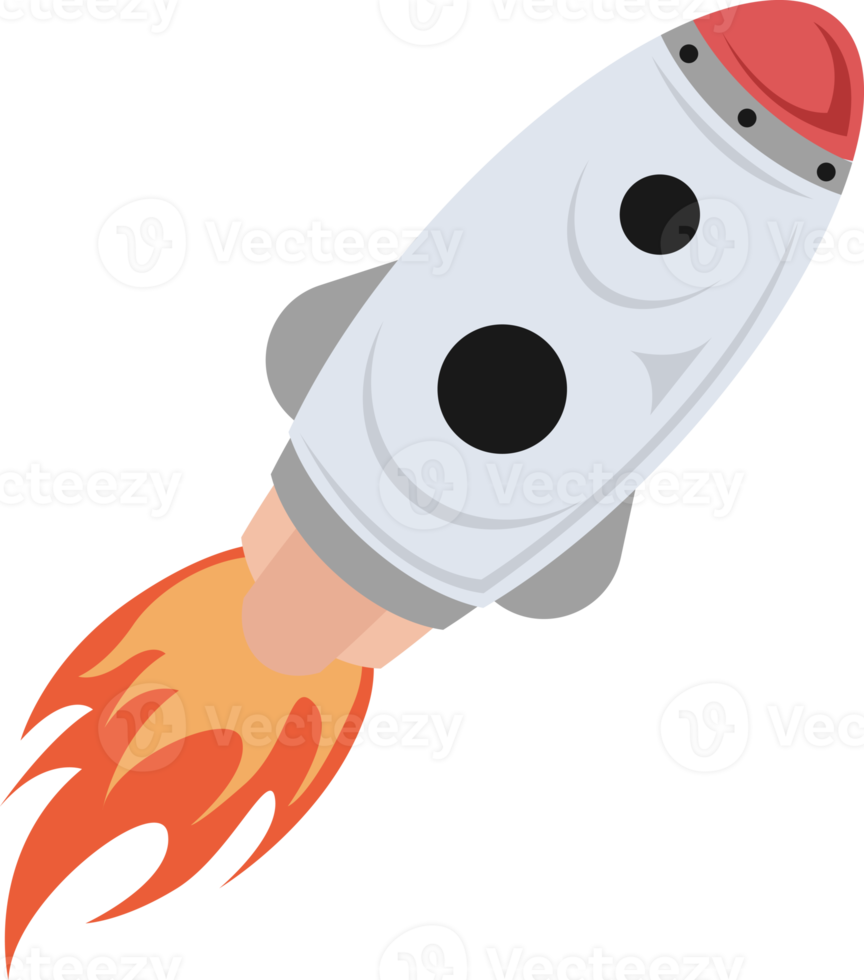 rocket spaceship flying launching ilustration png