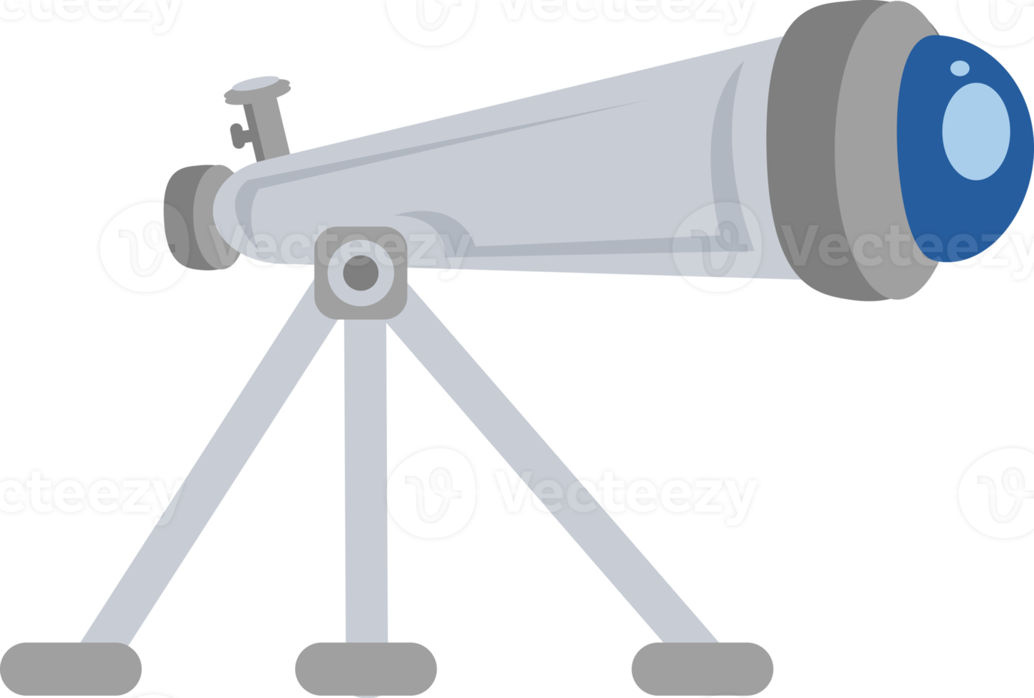 telescopio piatto illustrazione astronomia spazio elemento png