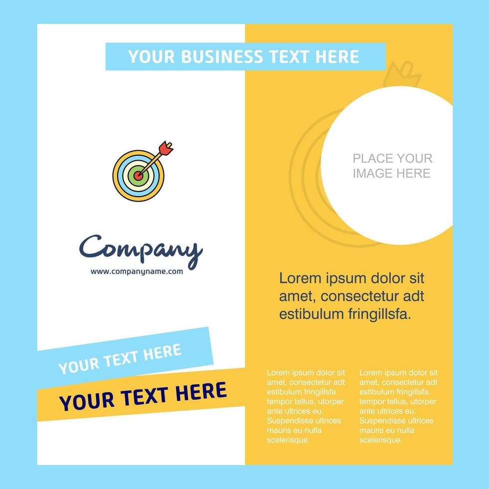 Dart game Company Brochure Template Vector Busienss Template