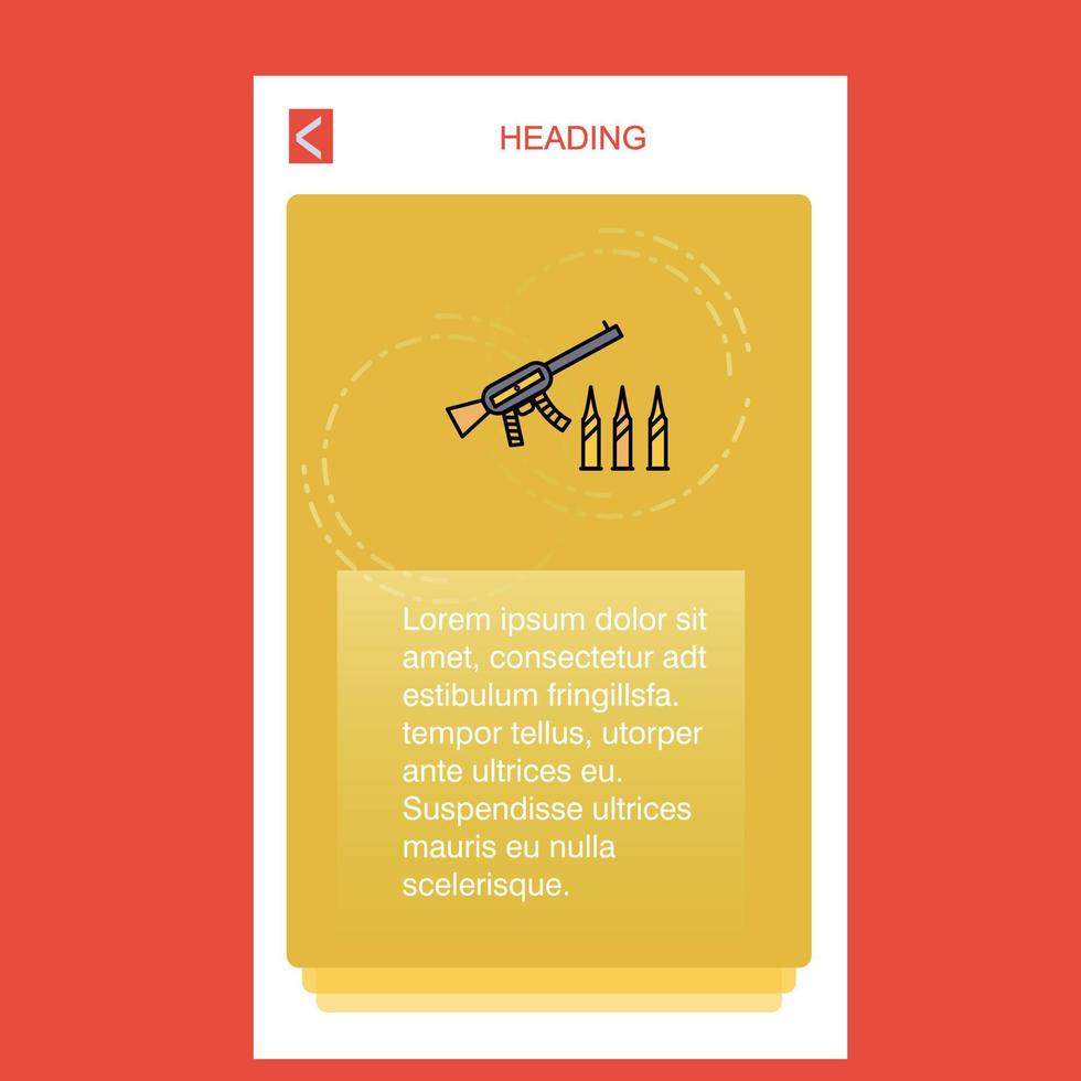 Guns mobile vertical banner design design Vector