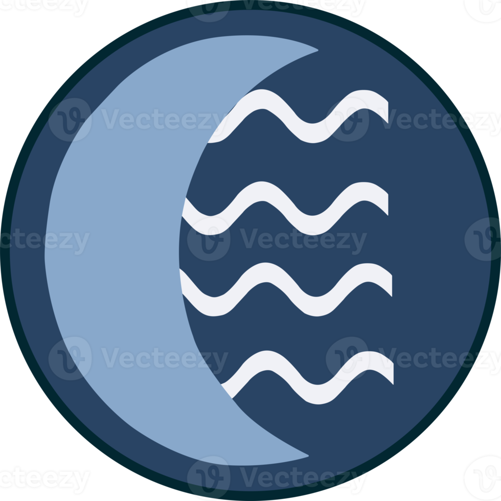 Water element sign. All elements are isolated png