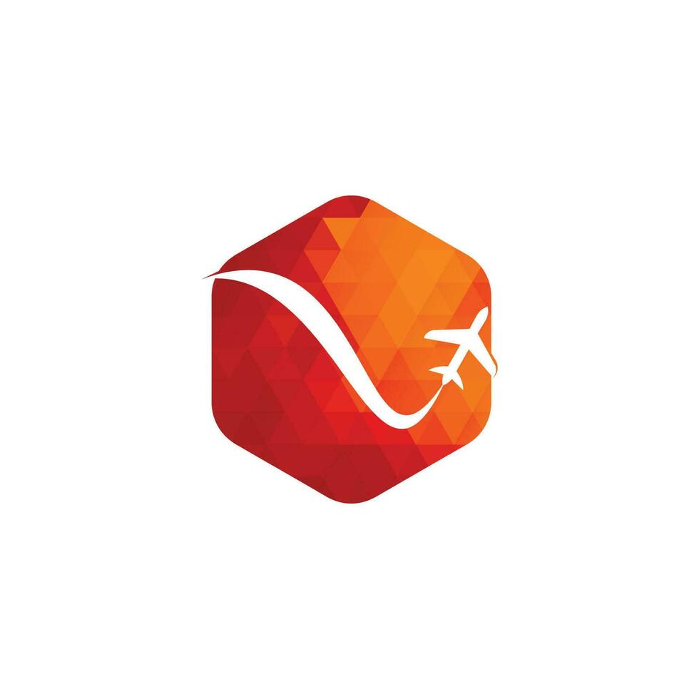 Airplane Travel Logo. vector