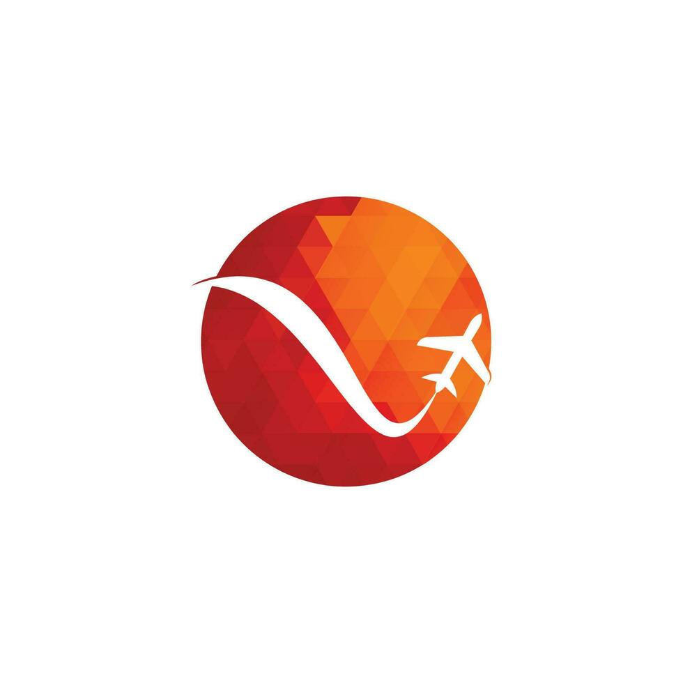 Airplane Travel Logo. vector