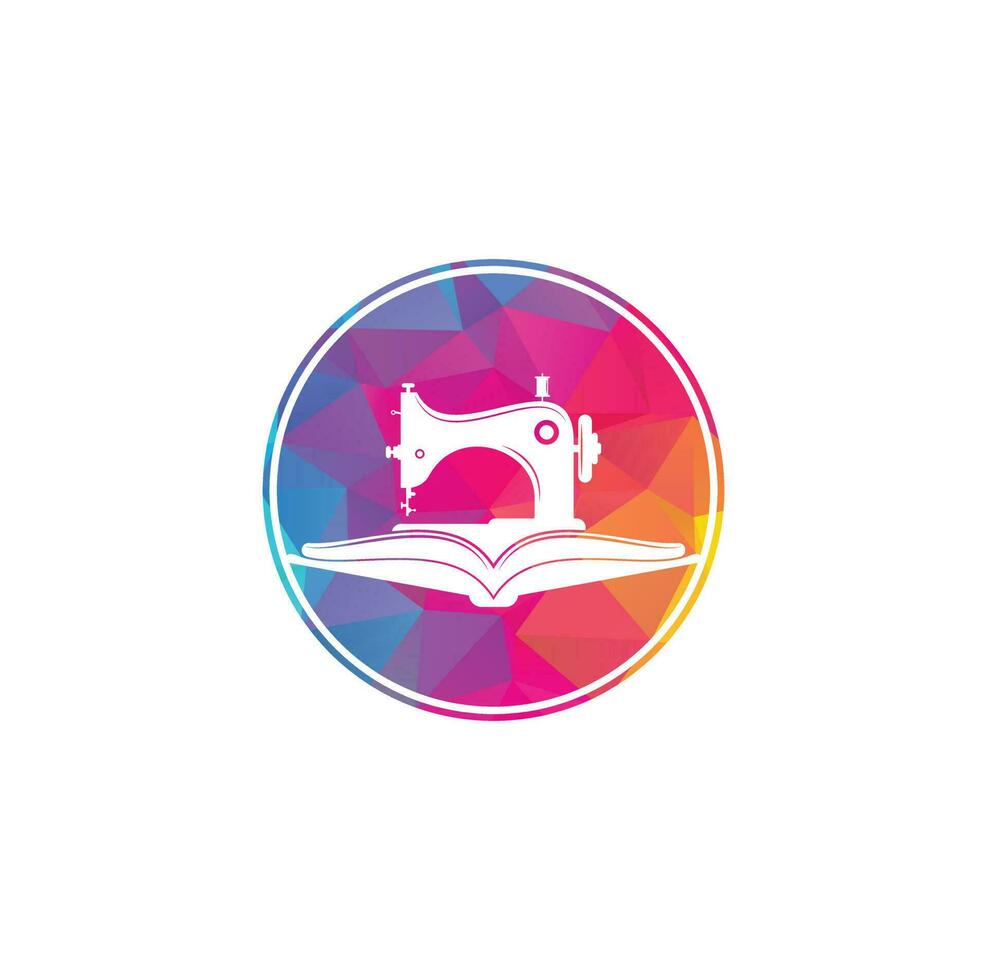 Book Manual sew machine logo. Simple illustration of manual sew machine icon. vector