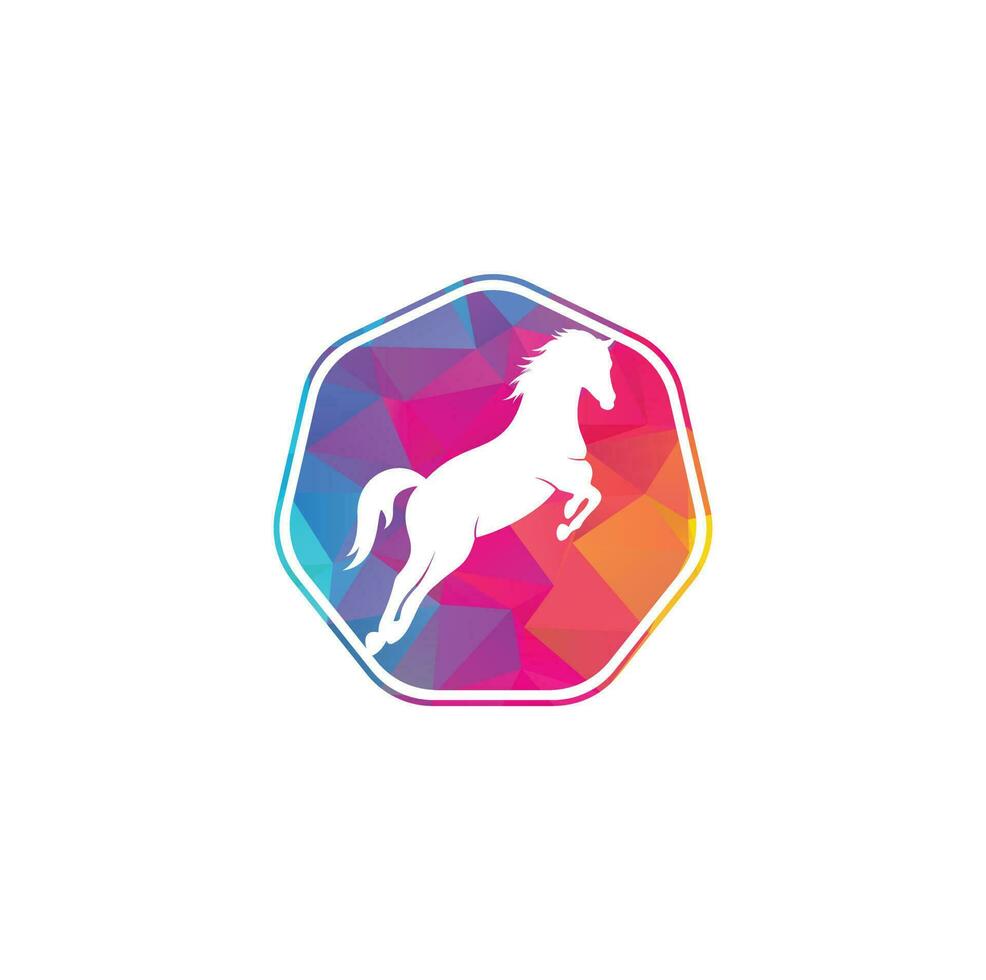 Horse vector logo design. Horse sign icon.