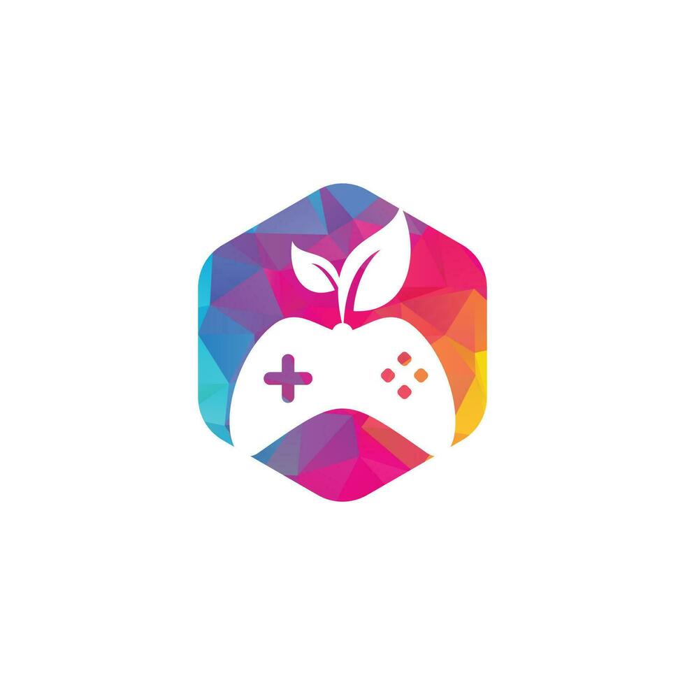 plantilla de diseño de logotipo de juego y hoja. plantilla de diseño de logotipo de juego y hoja. vector