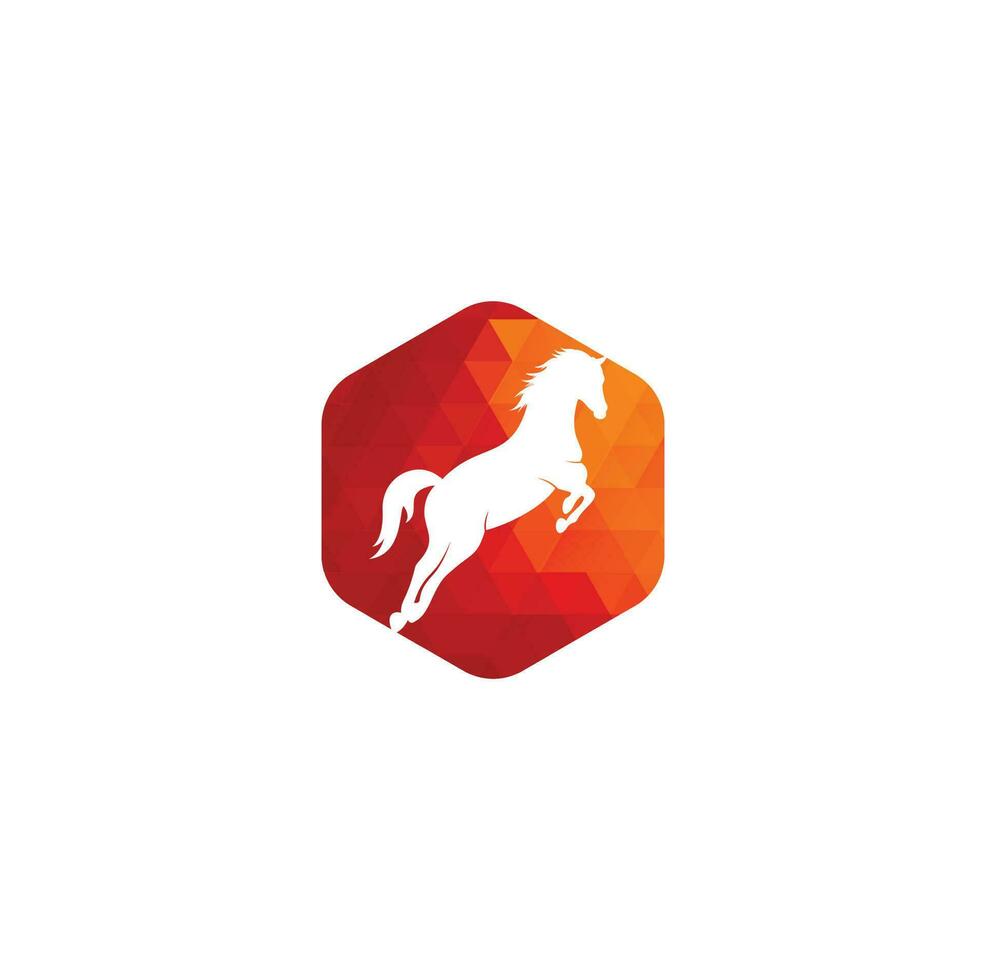 Horse vector logo design. Horse sign icon.