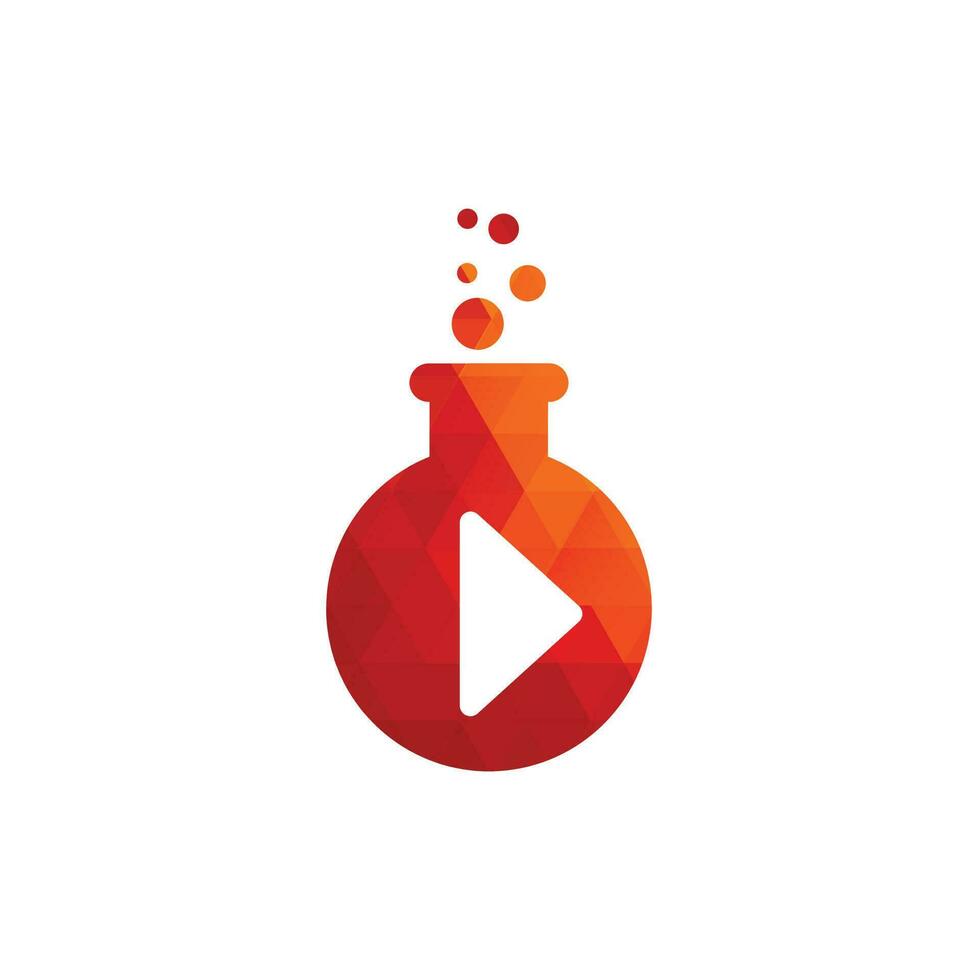 Media laboratory logo design vector. vector