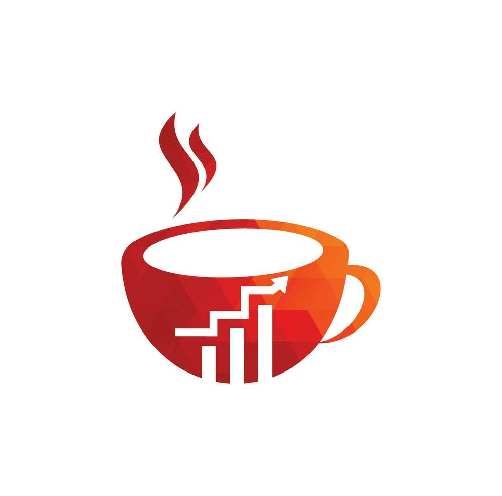 coffee finance logo. coffee icon. vector