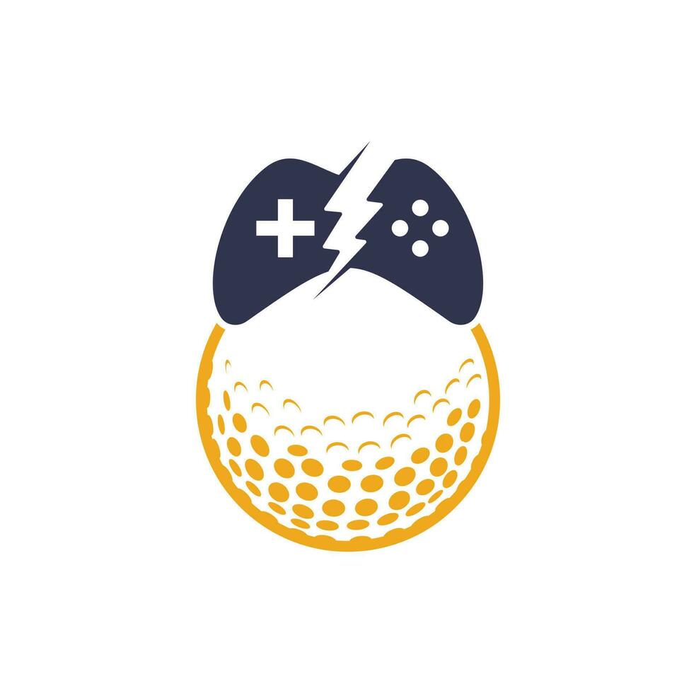 Golf game logo design template. Golf Game Icon Logo Design Element vector