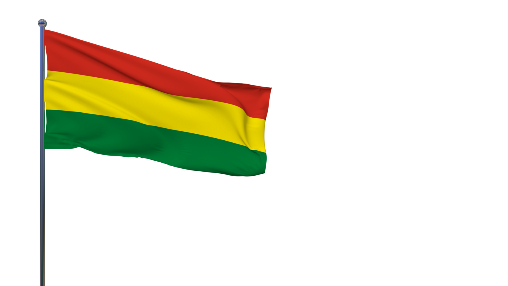 Bolivia Faso Flag Waving in The Wind 3D Rendering, National Day, Independence Day png