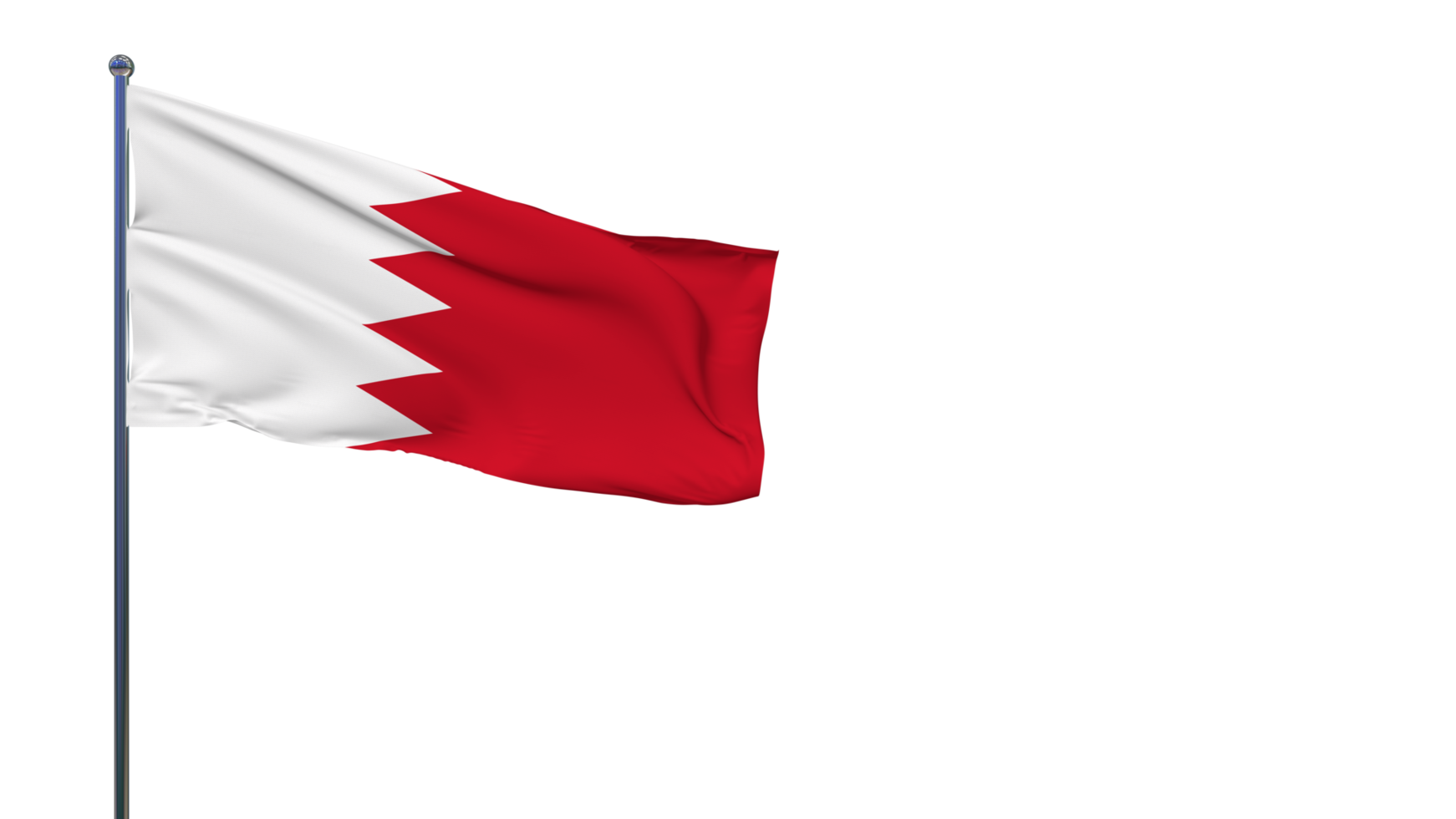 Bahrain Flag Waving in The Wind 3D Rendering, National Day, Independence Day png