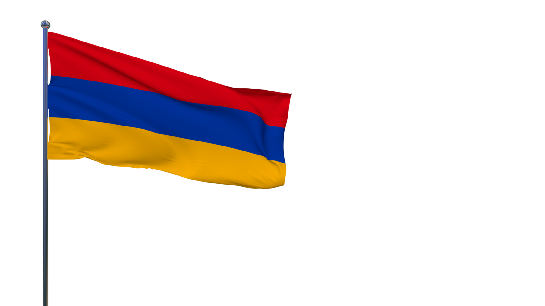 Armenia Flag Waving in The Wind 3D Rendering, National Day, Independence Day png