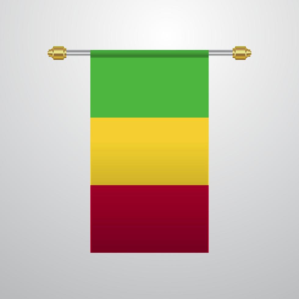 Malí bandera colgante vector