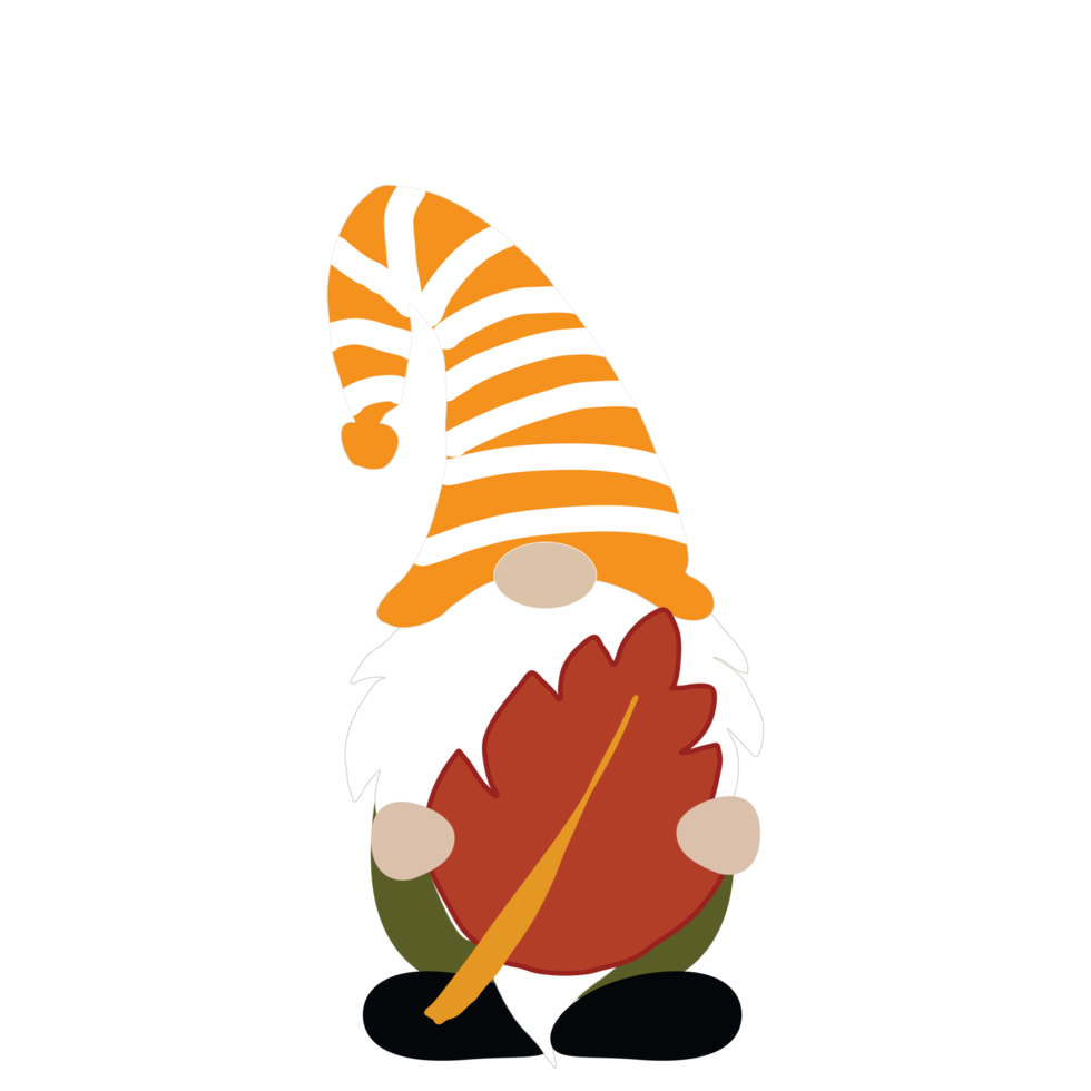 gnomos de otoño con elementos de otoño. diseño de camisa de otoño. diseño de camiseta de gnomos de otoño diy. gnomos con hojas, calabaza. sublimación de otoño. png