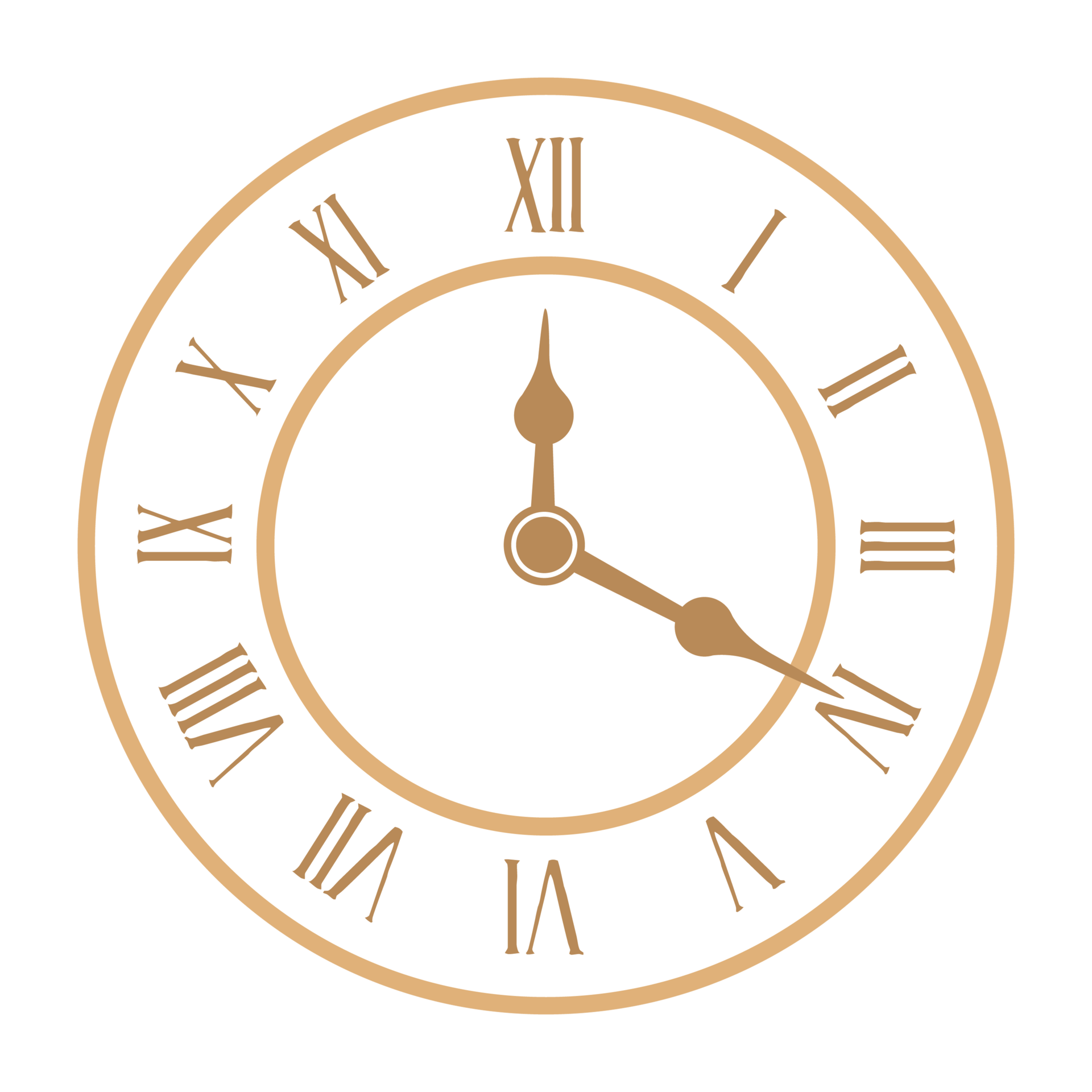 Analog wall clock 14040366 PNG
