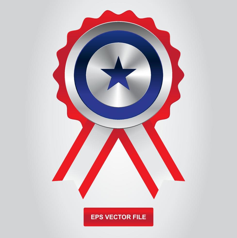 3D Badge Honour Vector