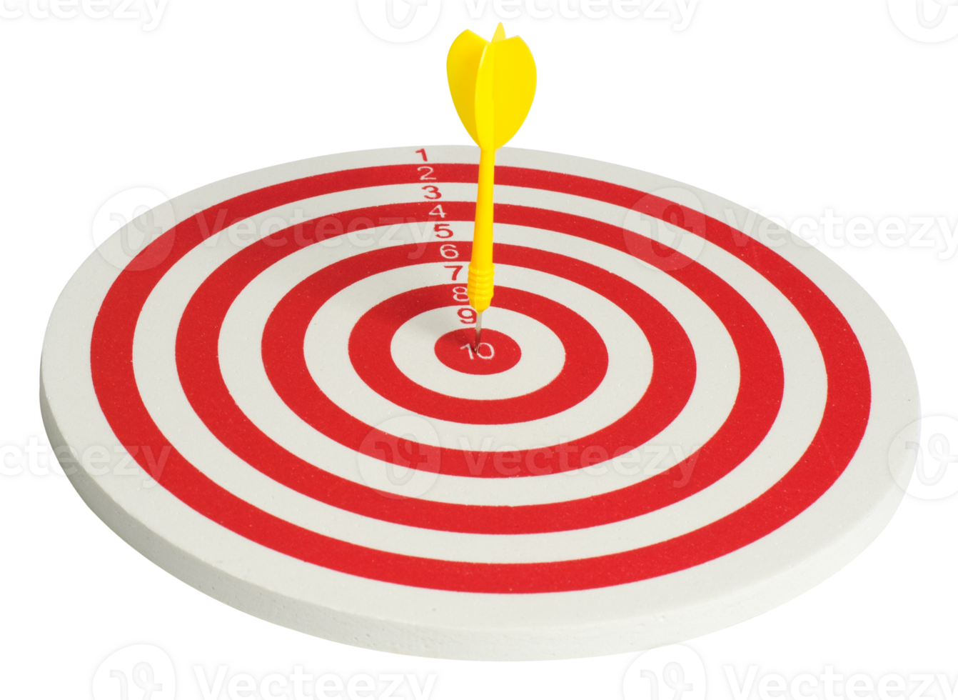 Dart target with arrows isolated png