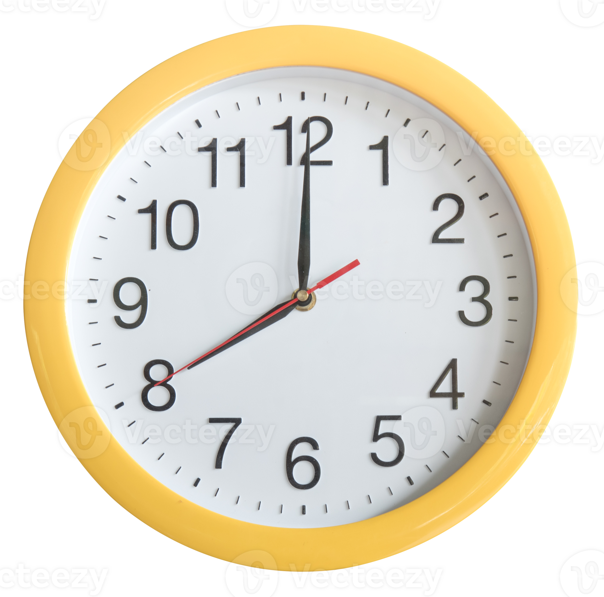 Yellow clock isolated 14040417 PNG