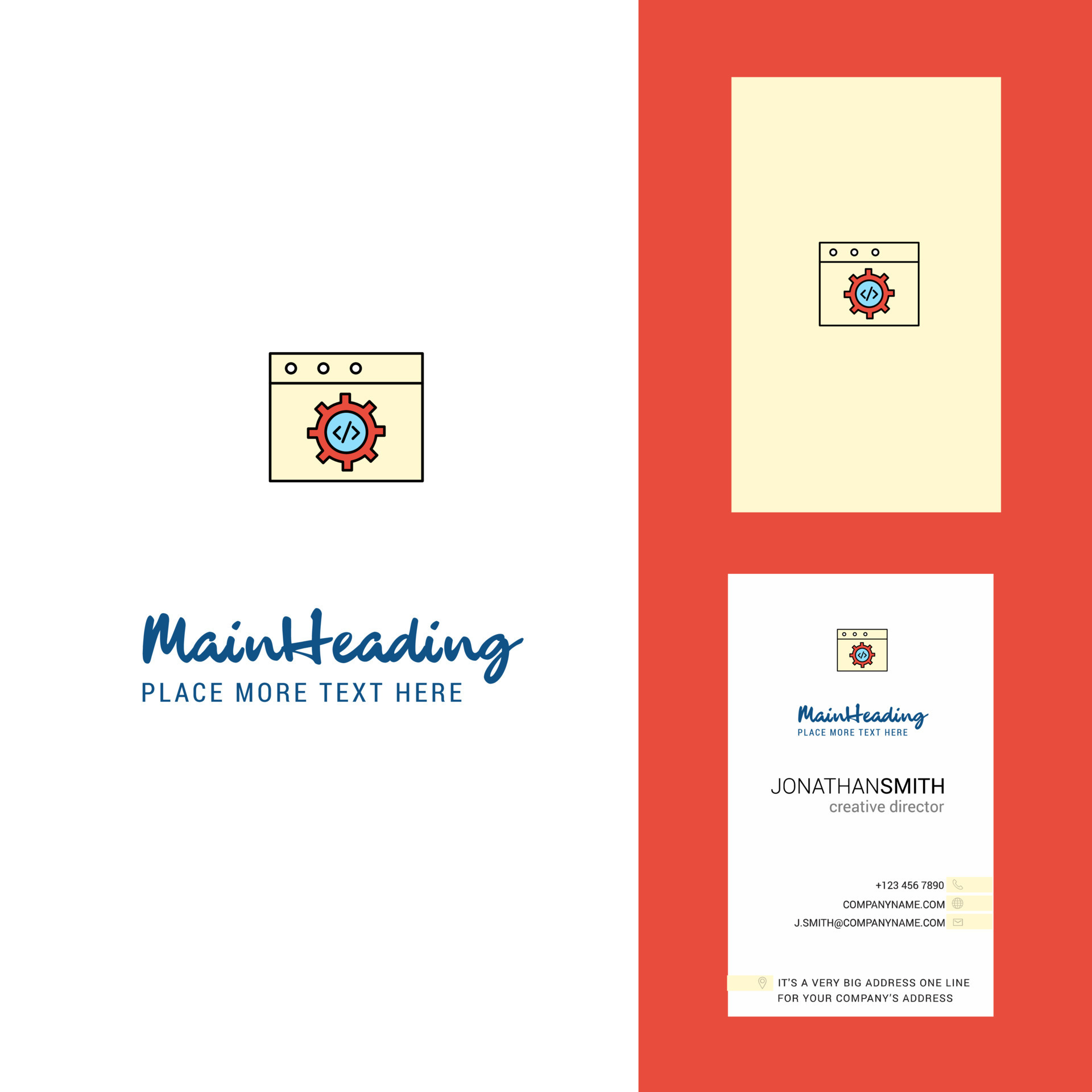 Website programming Creative Logo and business card vertical Design ...