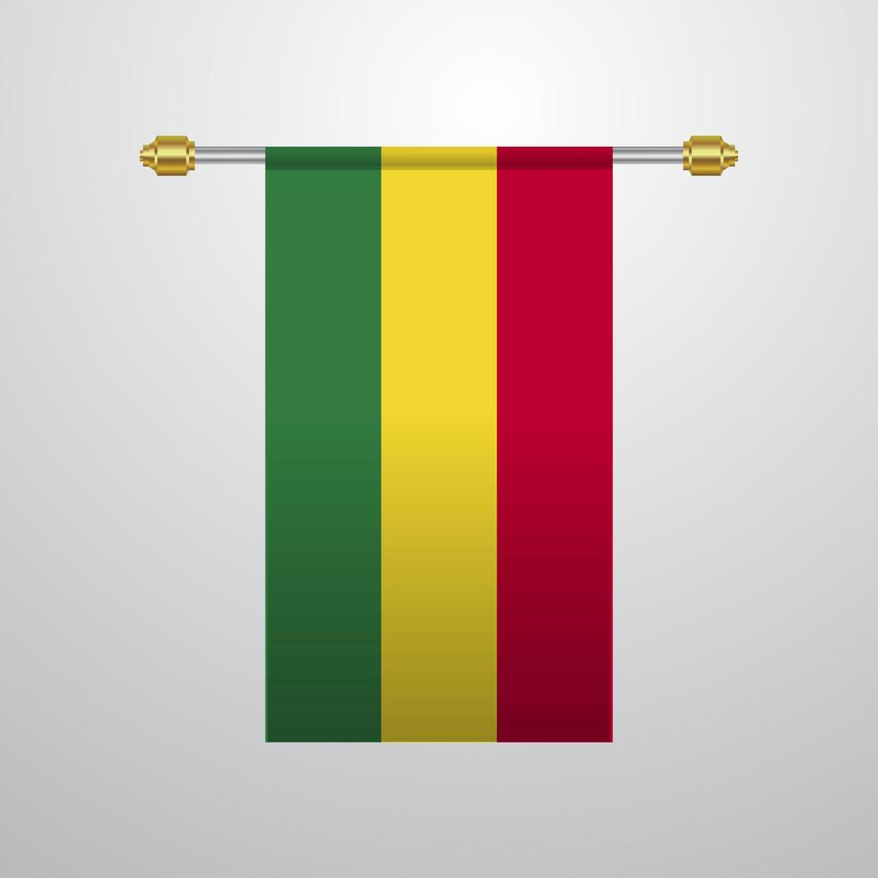 Bolivia hanging Flag vector