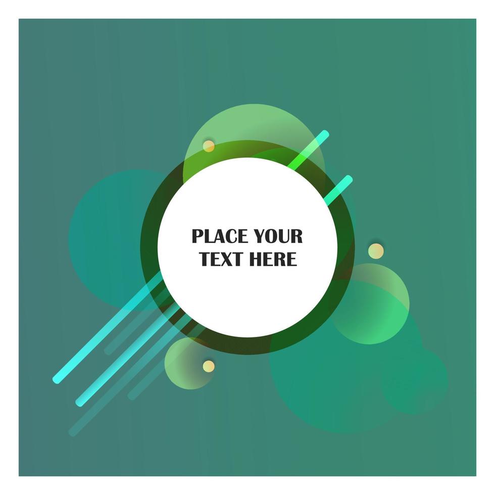Abstract line background with green background vector