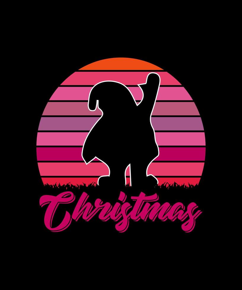 diseño de camiseta de vector de navidad