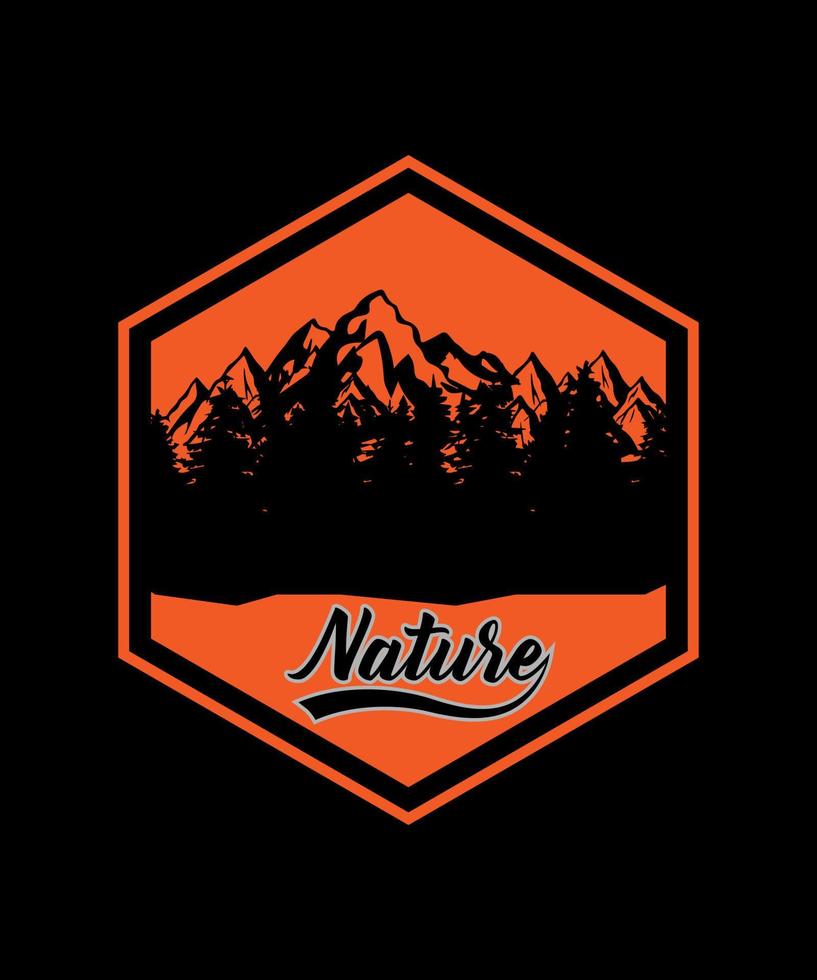 nature vector t shirt design