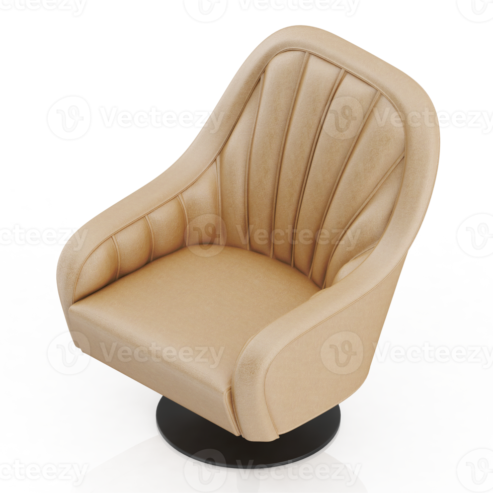 chaise isométrique rendu isolé 3d png