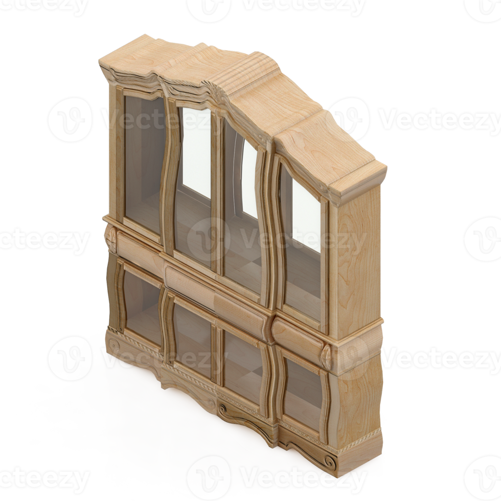 Isometric Cabinet 3D render png