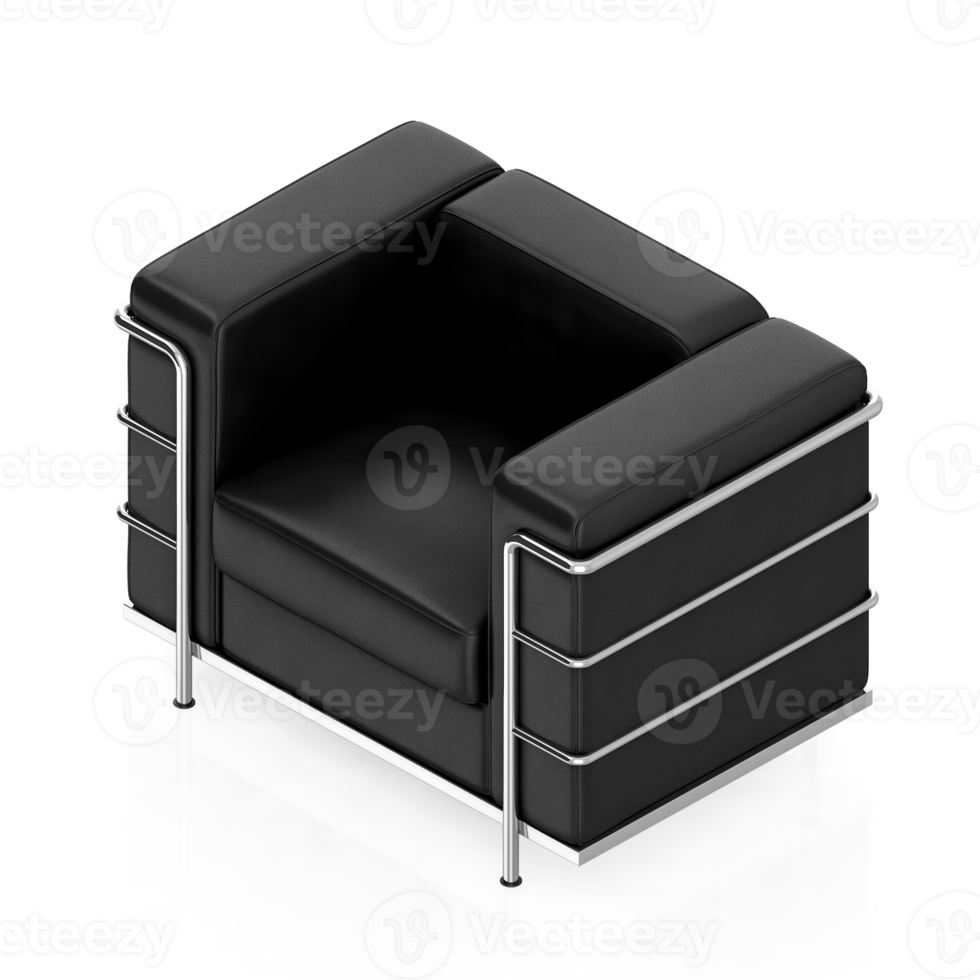 Isometric Armchair Isolated 3D render png