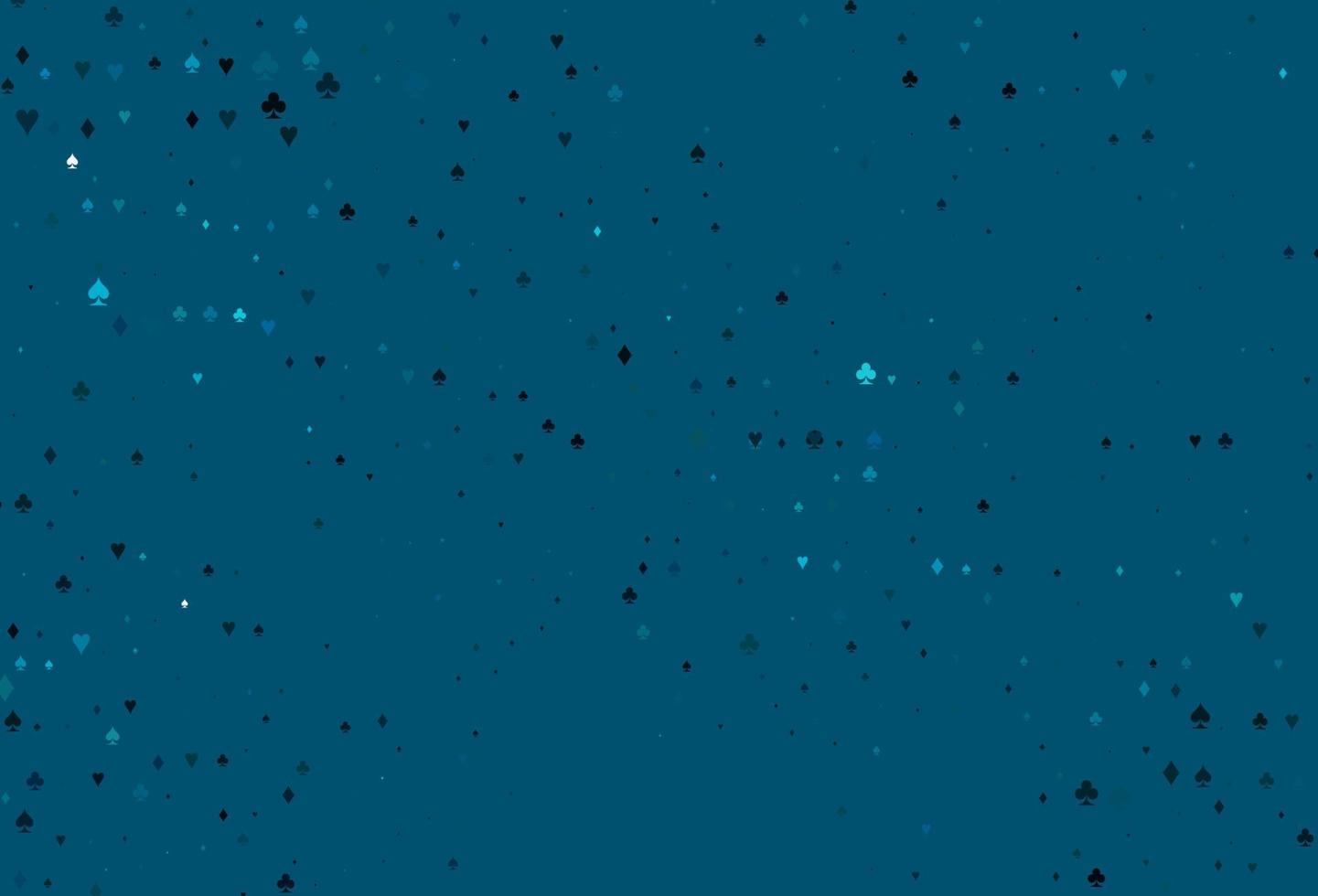 Light BLUE vector template with poker symbols.