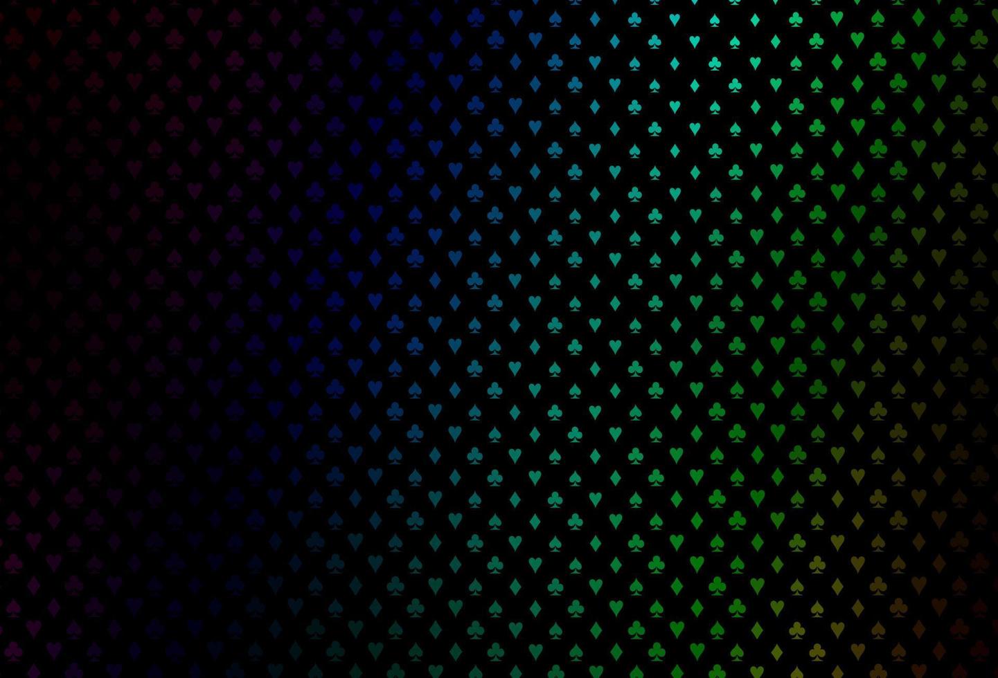 Dark multicolor, rainbow vector layout with elements of cards.