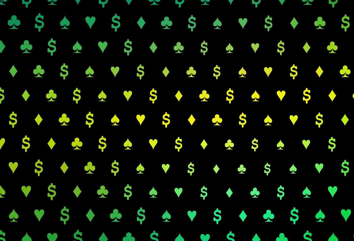 Dark green, yellow vector layout with elements of cards.