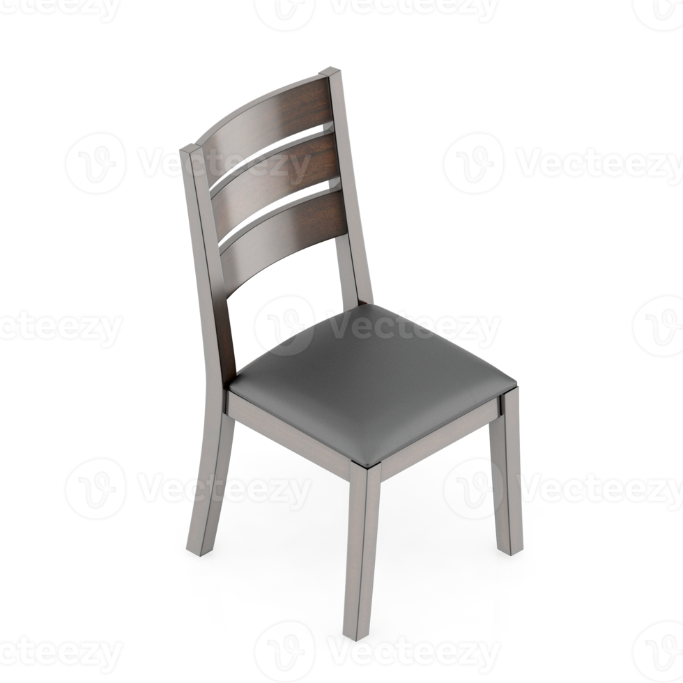 Isometric Chair 3D isolated rendering png