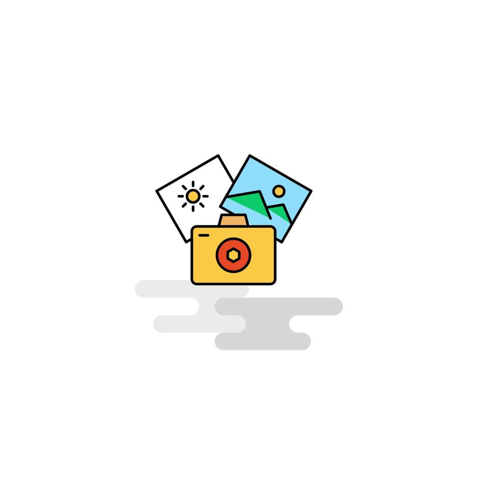 Flat Photography Icon Vector