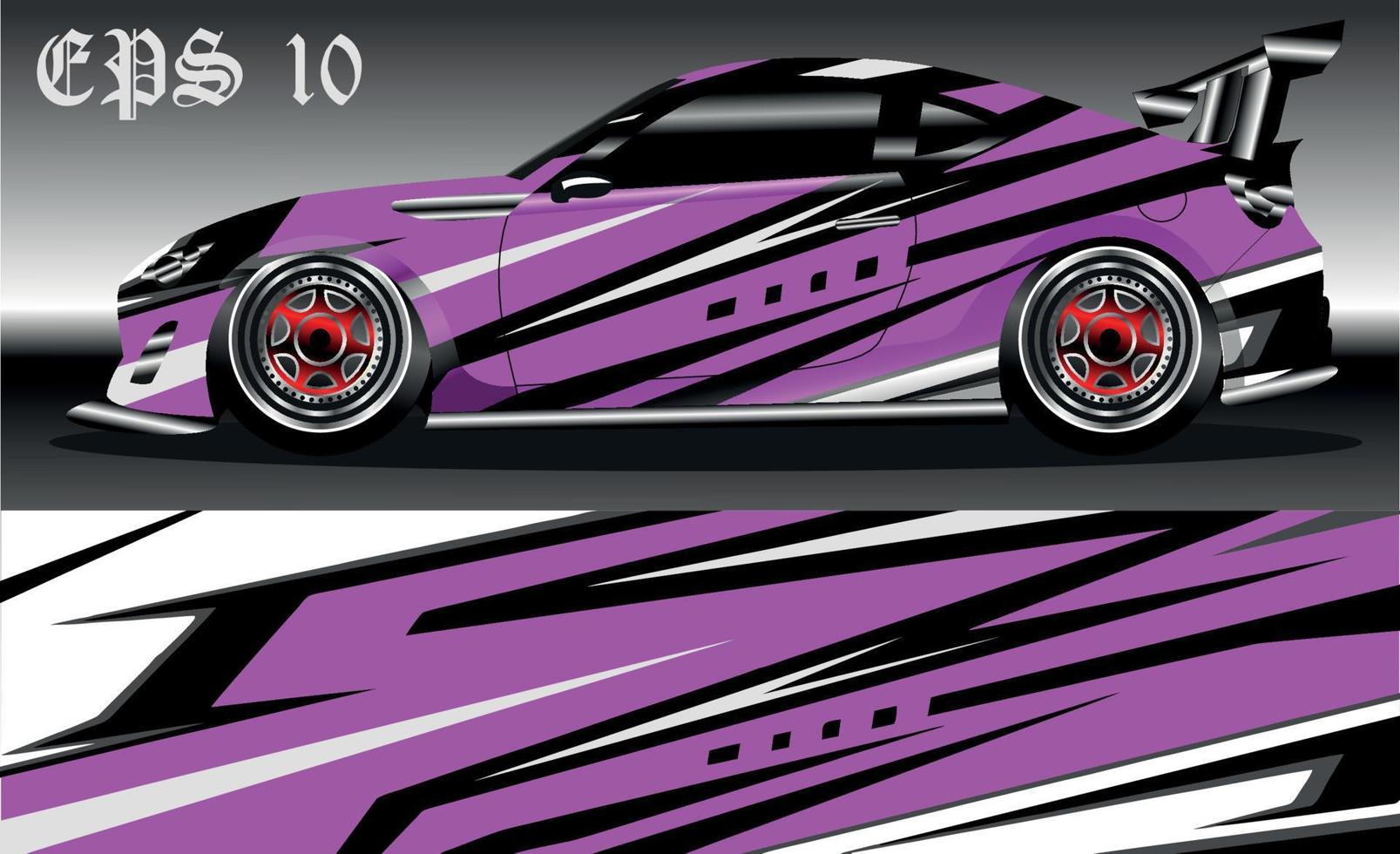 car wrap abstract racing graphic background for vinyl wrap and stickers vector