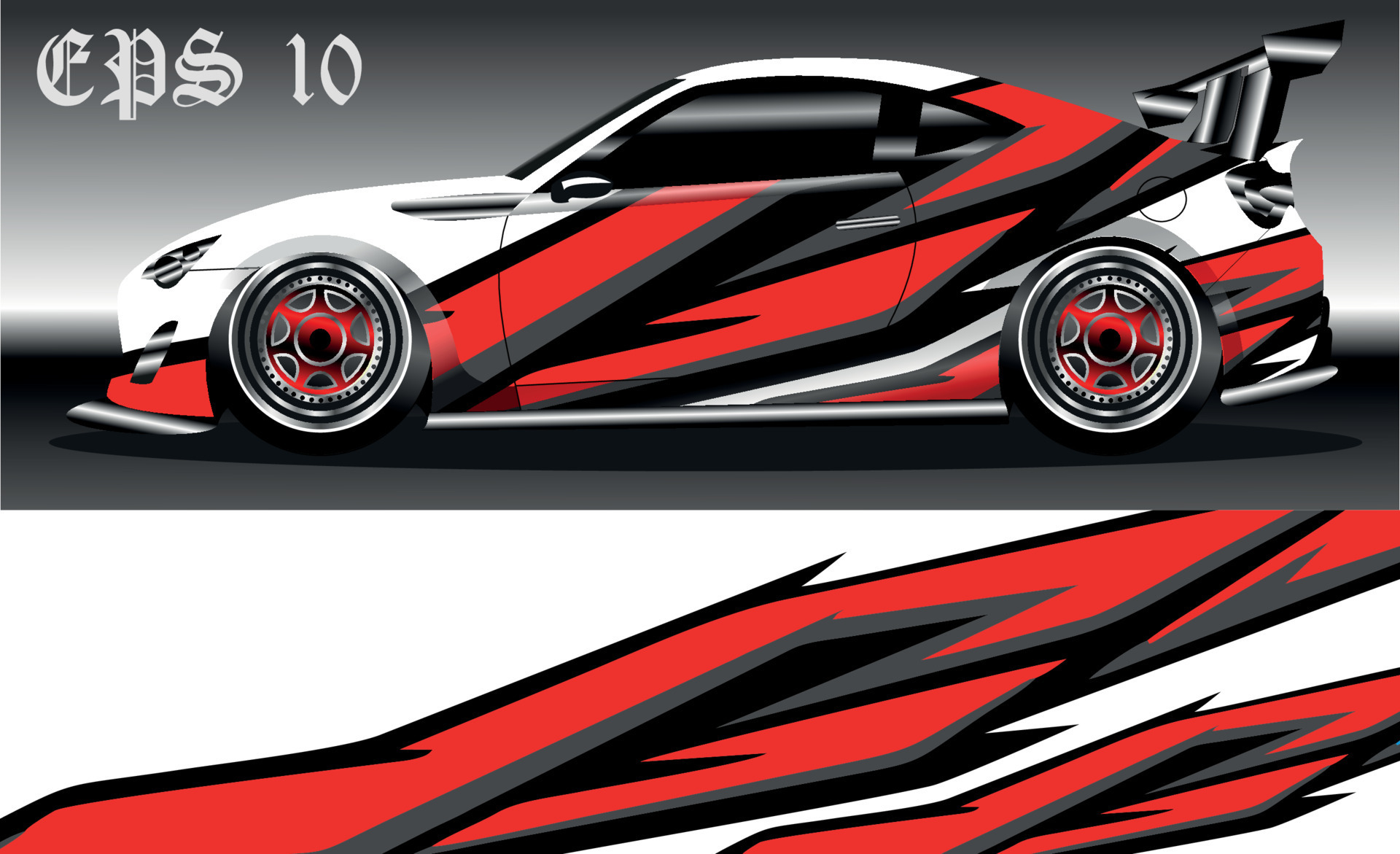 car wrap abstract racing graphic background for vinyl wrap and stickers
