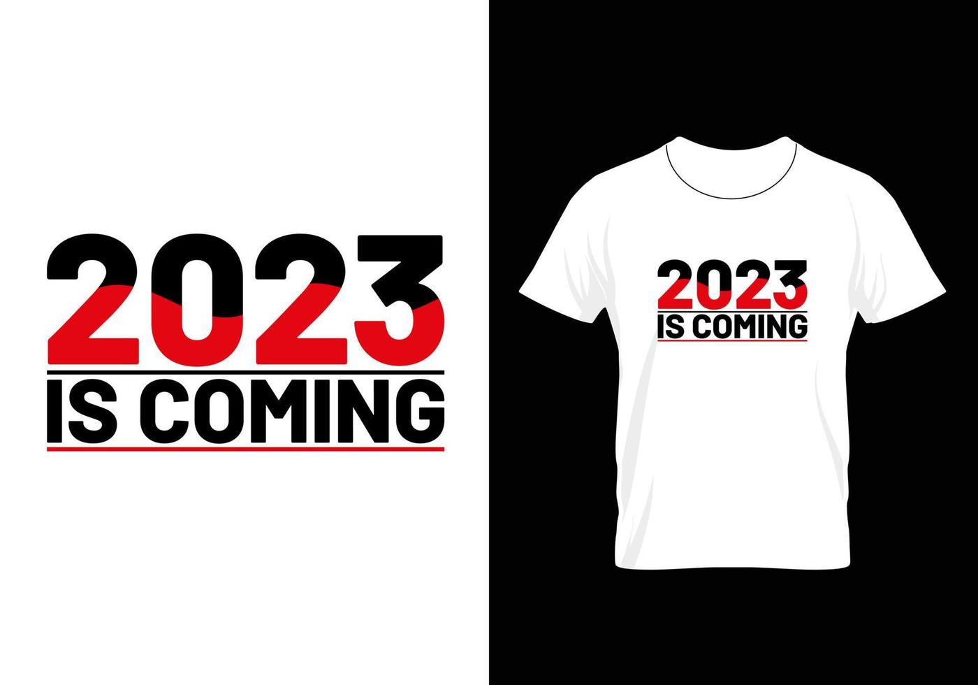Best Typography Christmas and Happy new year T-shirt design vector