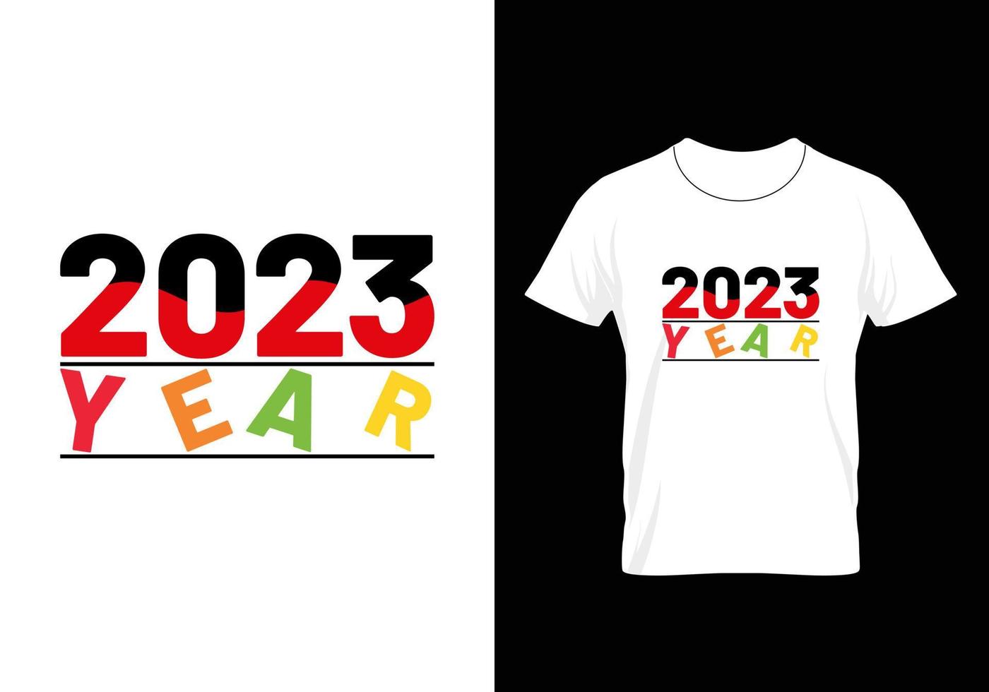 Best Typography Christmas and Happy new year T-shirt design vector