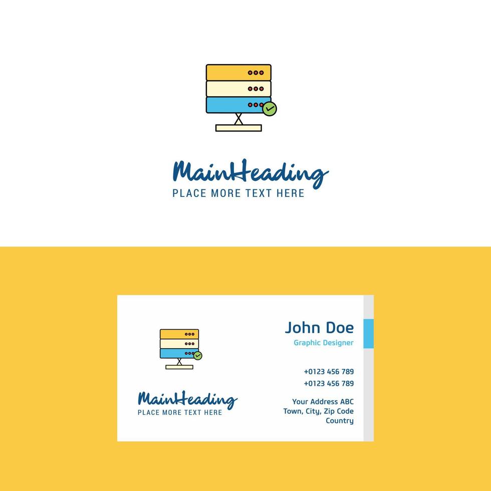 Flat Board Logo and Visiting Card Template Busienss Concept Logo Design vector