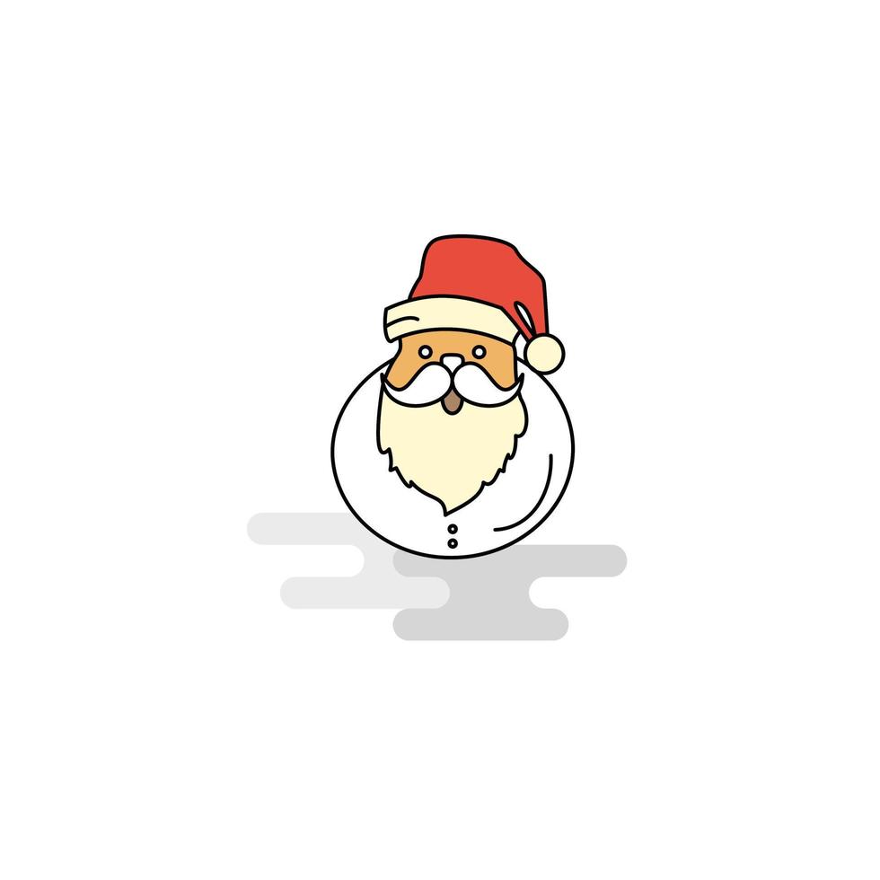 Flat Santa clause Icon Vector