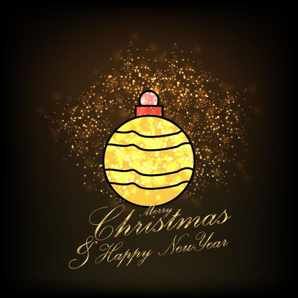 Merry Christmas and Happy new Year Abstract Glitter background vector