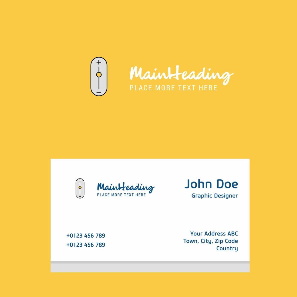 Zoom in zoom out logo Design with business card template Elegant corporate identity Vector