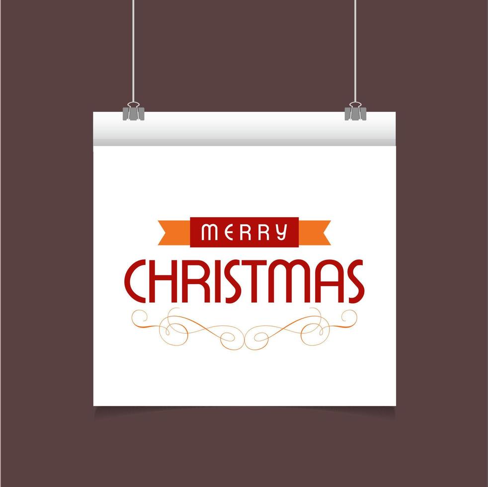 Christmas greetings card design with pink background vector