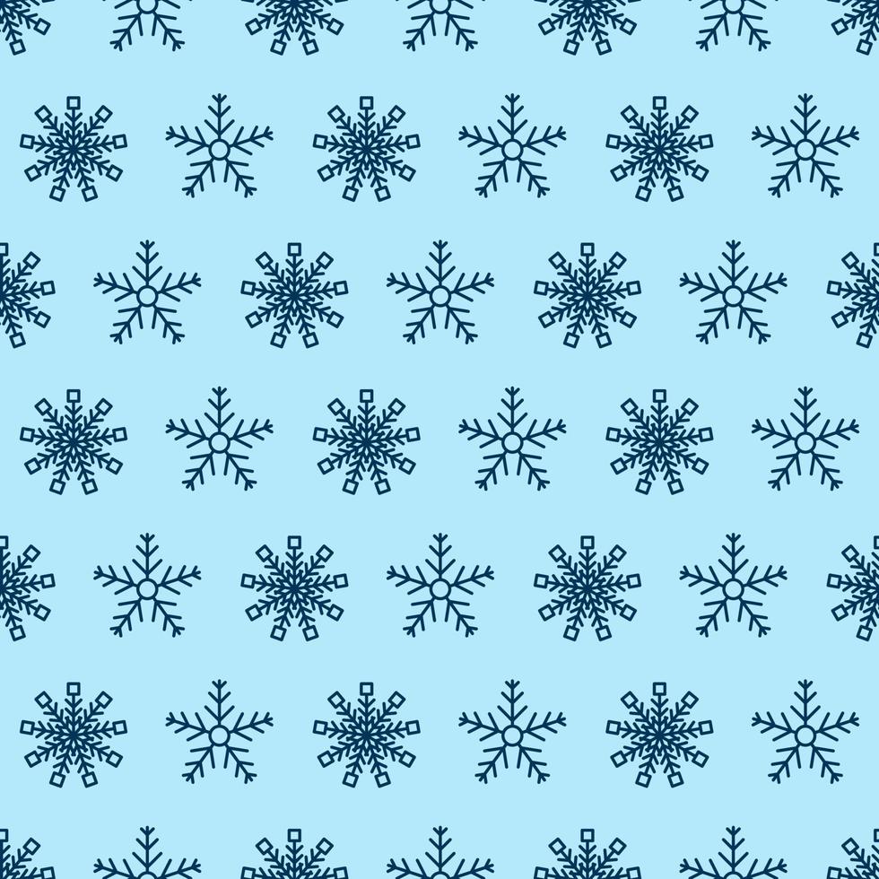 Seamless background with snowflakes. Christmas and New Year decoration elements. Vector illustration.