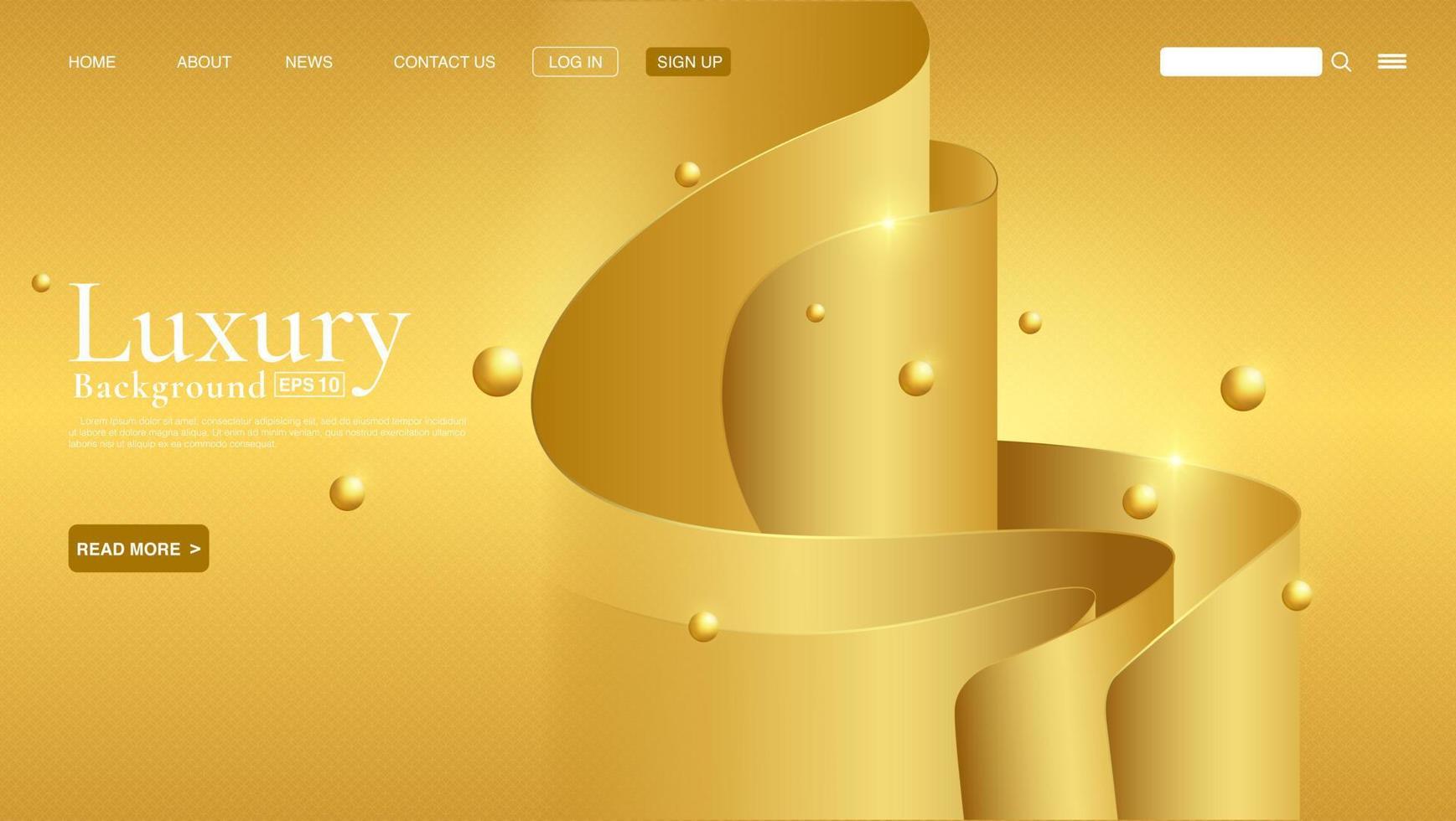 Luxury Abstract Background Combine with Golden Curve Lines Element. vector eps 10