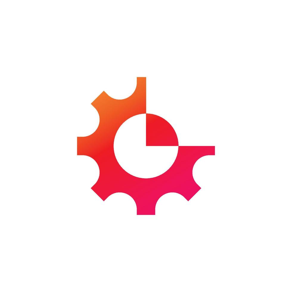 Mechanical Gear Logo Template Vector Element