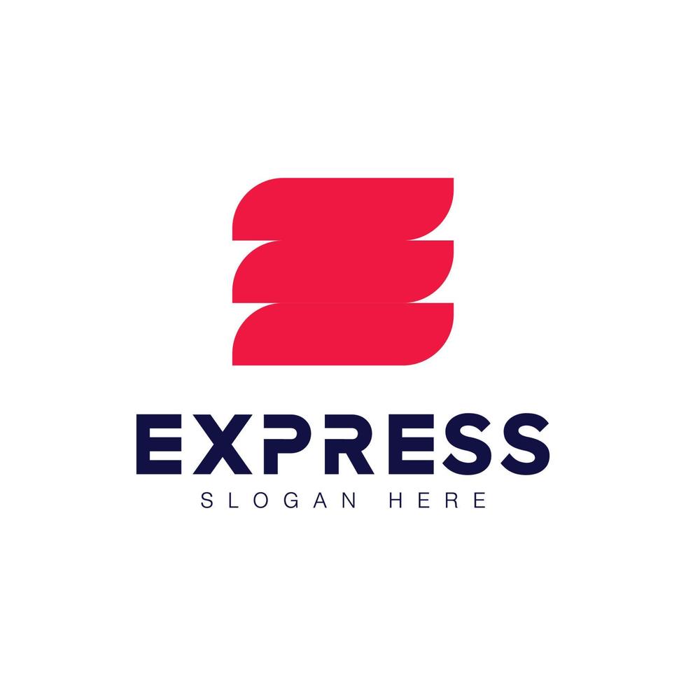 Express logo Vector icon design illustration Template