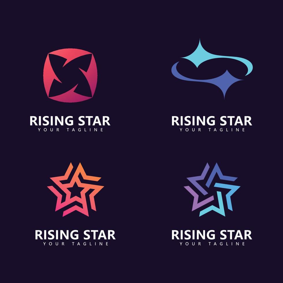 plantilla de diseño de logotipo de estrella, diseño de logotipo de estrella simple vector